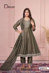 Bawree By Deecee Vichitra Silk Anarkali kurtis Set

